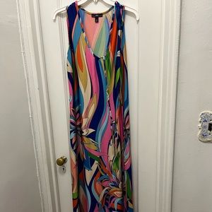 R&K dress multicolor 58 inches long